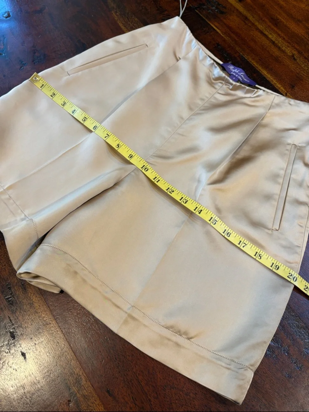 Ralph Lauren Collection Ainsworth Washed Satin Short 2023 Runway size 4